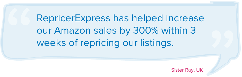 RepricerExpress testimonials illustrate how happy existing customers are with the software and company support whether they use our standalone repricing solution or integrate with multichannel ecommerce solutions like ChannelAdvisor