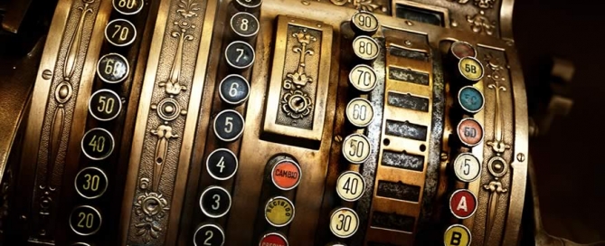 Old cash register