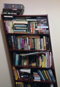 Overloaded bookcase
