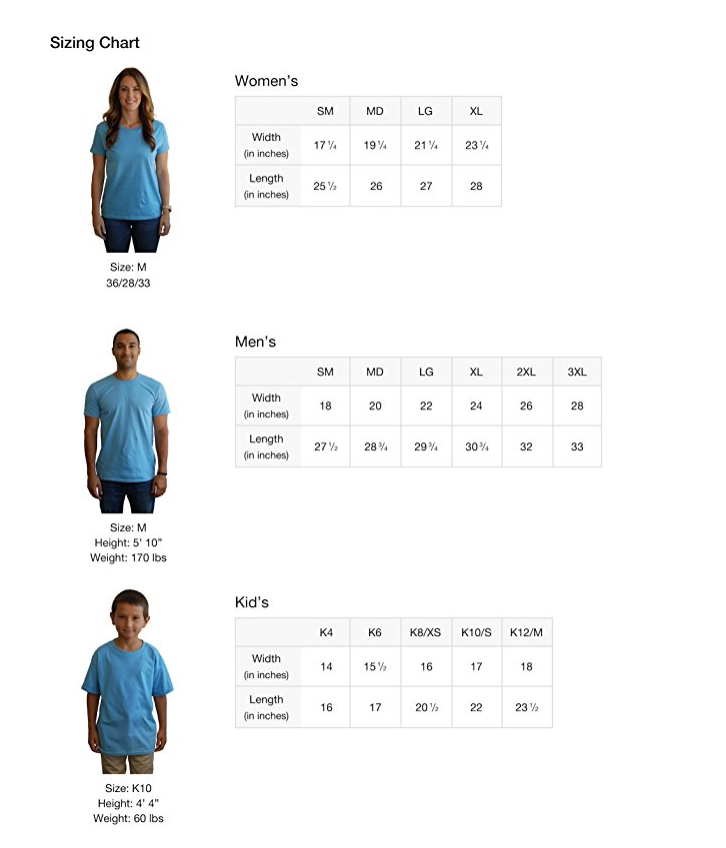 Sizing guide