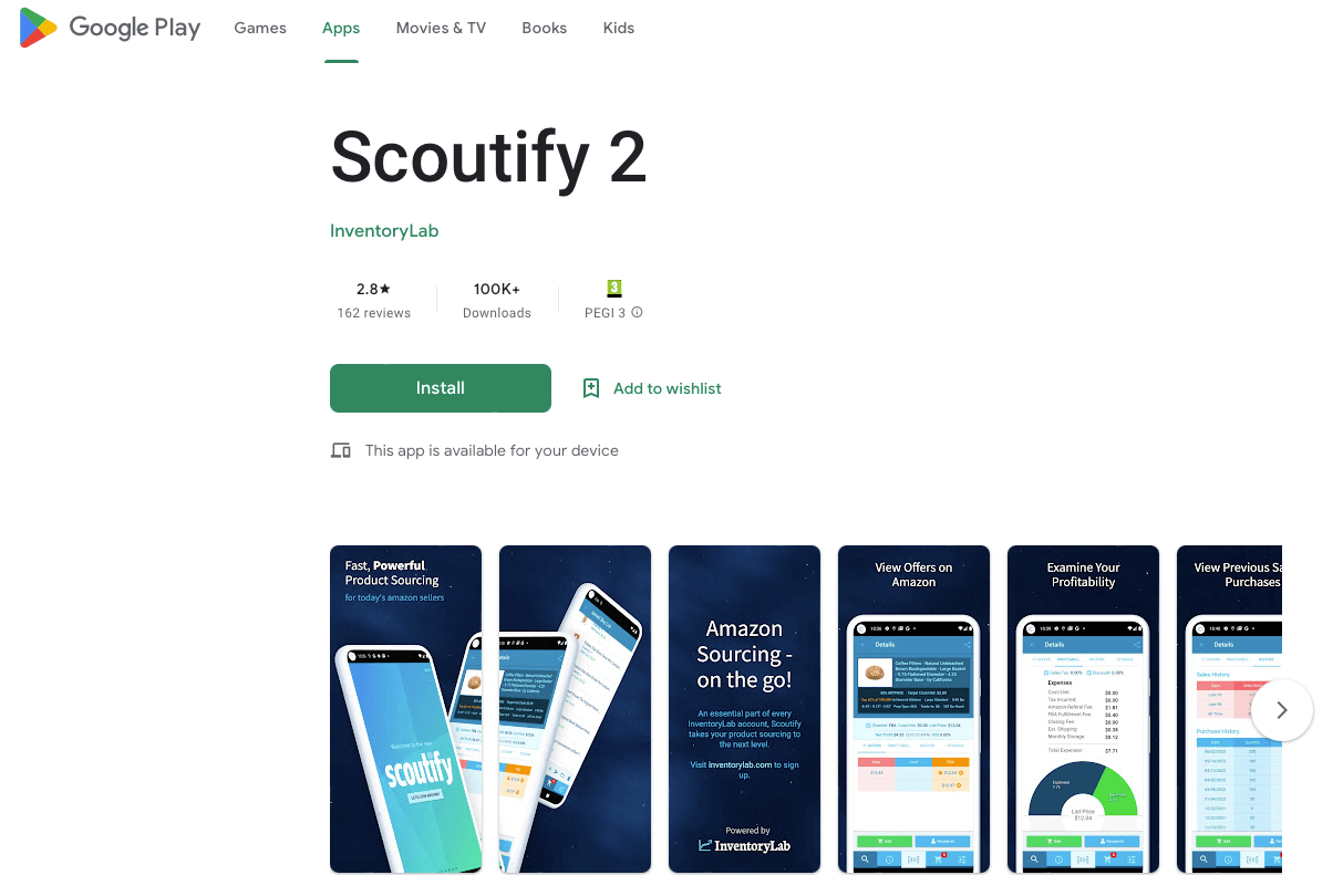 scoutify seller scanner app