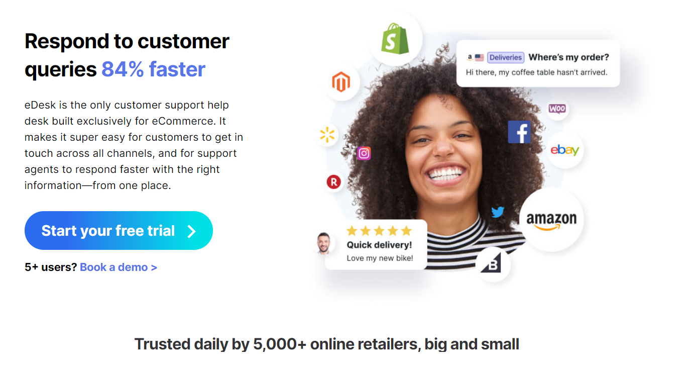 eDesk homepage