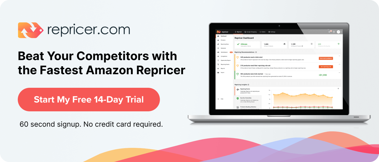 Start Free 14-Day Trial of Repricer.com