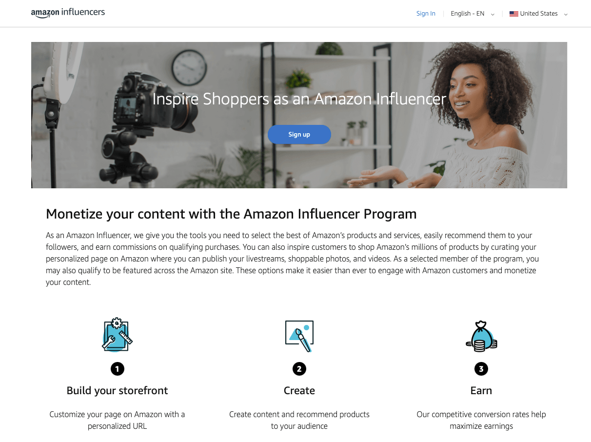 amazon influencers program