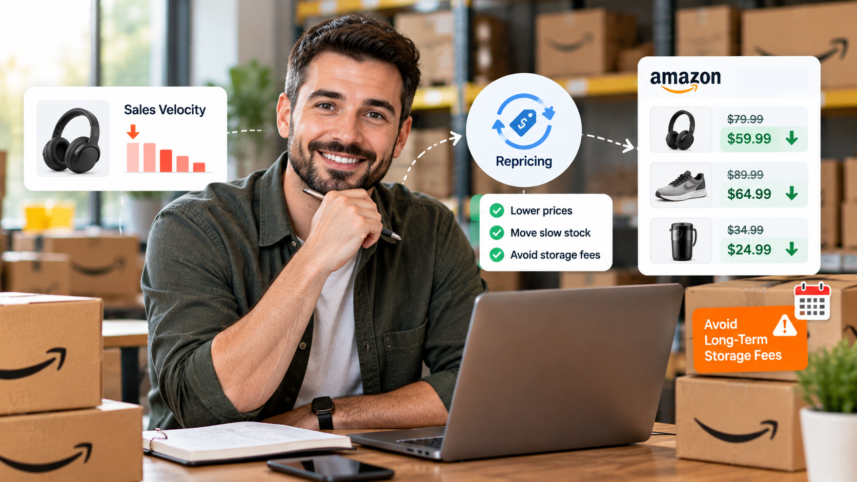 Amazon Repricing to Clear FBA Inventory: Beat Storage Fees